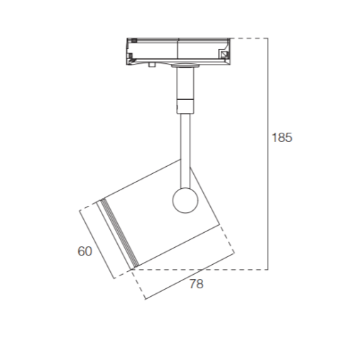 TELESCOPE II GU10 1-FASE 