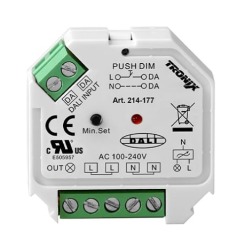 DALI DIMMING MODULE 1 KANAALS 230V TRIAC DIM