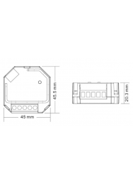 DALI DIMMING MODULE 1 KANAALS 230V TRIAC DIM