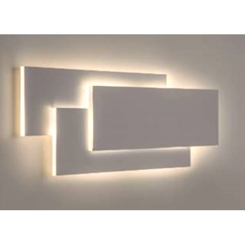 WANDLAMP TRIO RECHTHOEK LED 12W 3000K DIMBAAR