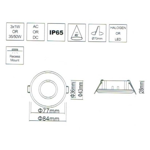 INBOUW SPOT IP65