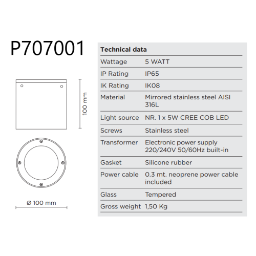 TECH MINI EN MEDIUM STEEL ROUND