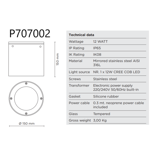 TECH MINI EN MEDIUM STEEL ROUND