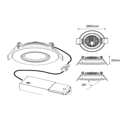 IP65 LED SPOT KANTELBAAR