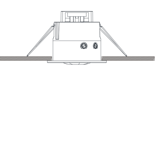 BEWEGINGSMELDER INBOUW 360° IP20 WIT