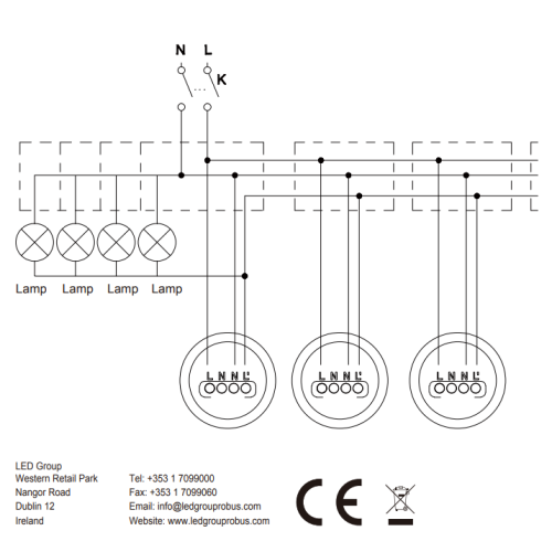 BEWEGINGSMELDER INBOUW 360° IP20 WIT