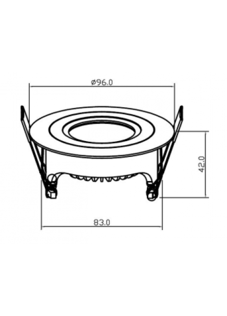 INB SPOT SLIDE 7W ROND 2000-3000K DTW