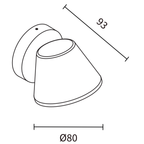 WANDLAMP KANI 1-LICHTS