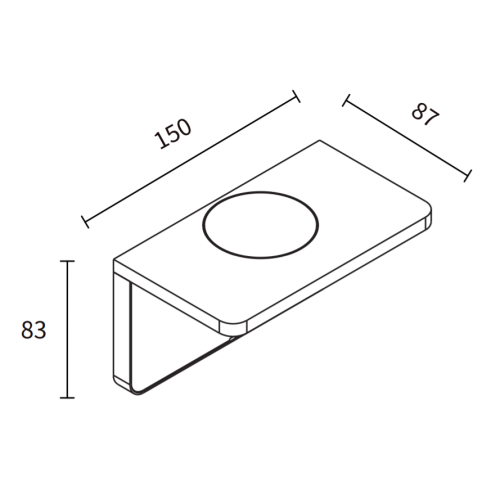 CUBIT WANDLAMP VIERKANT